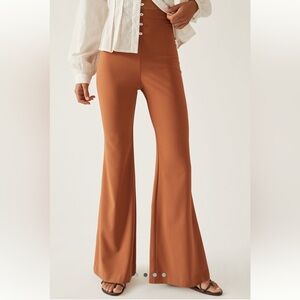 Women's Tan Flared Anthropology Hutch Pants Size XS